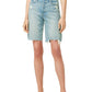 Joe's Jeans Women's The '90S Raw Hem High Waist Denim Bermuda Shorts Blue Size 24