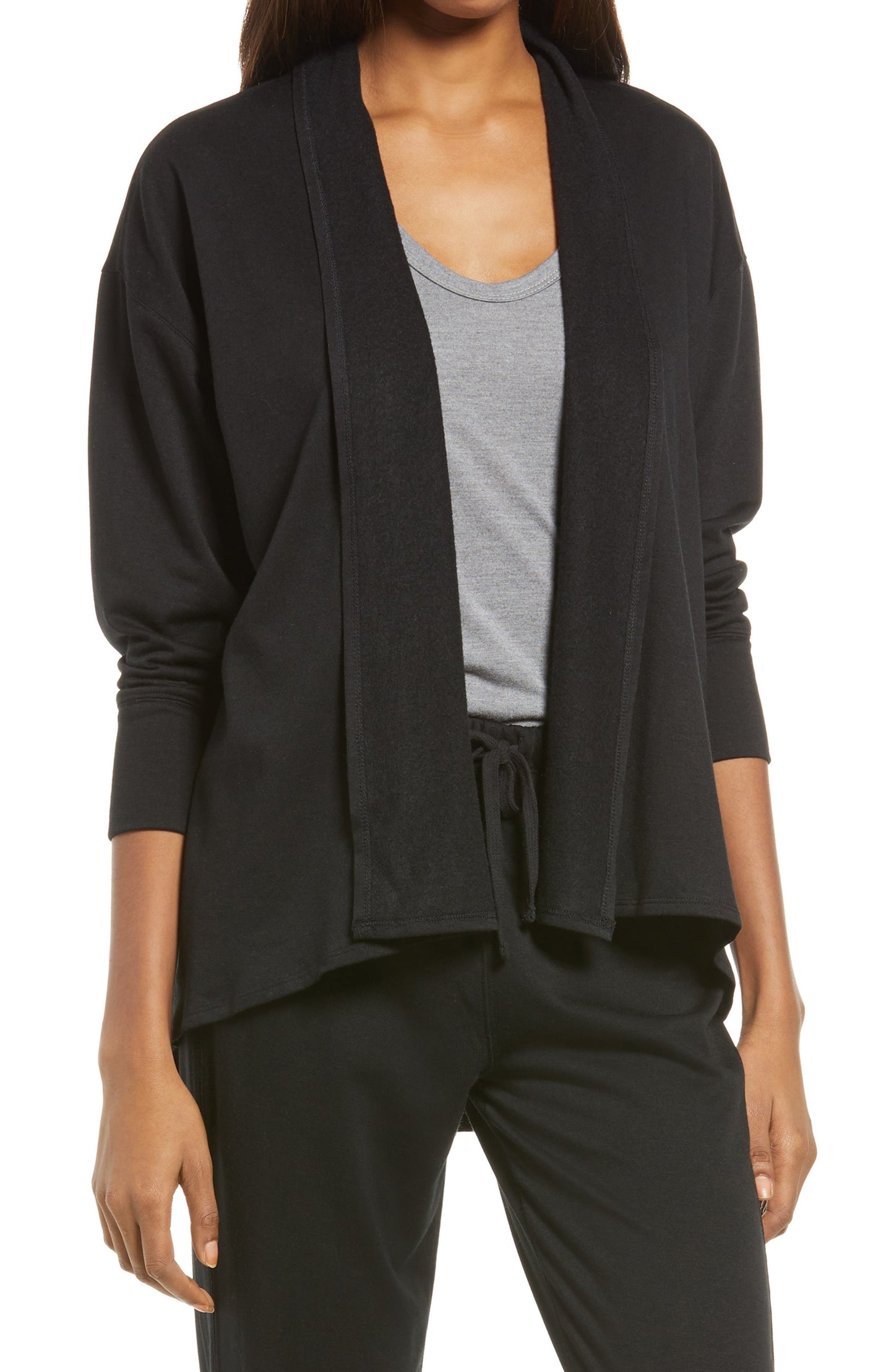 Women's Splendid Atlas Open Front Cardigan Size Small - Black