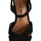 Tamaris Nadea Platform Wedge Sandal in Black Size 36