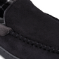 Haggar Men's Microsuede Fleece Lined Venetian Slippers Black Size XX-Large