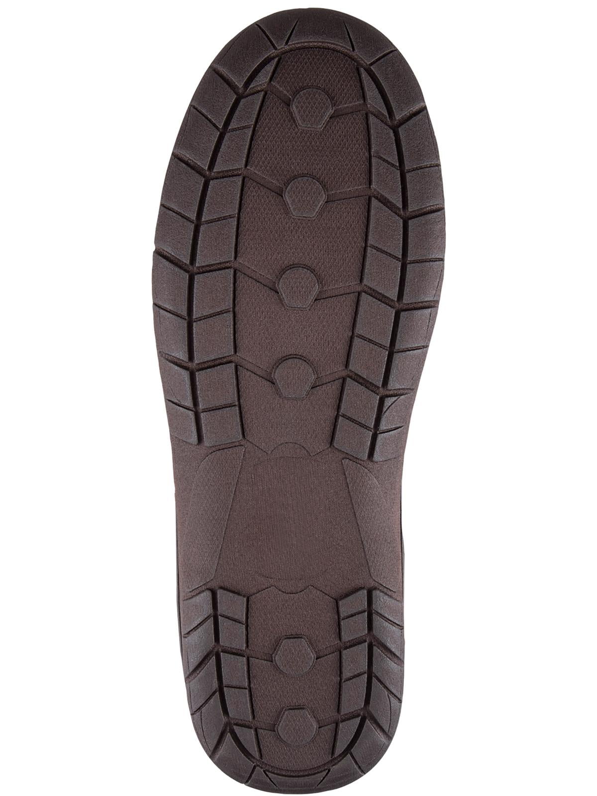 Haggar Men's Microsuede Fleece Lined Venetian Slippers Brown Size XX-Large
