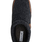 Haggar Men's Microsuede Trim Bumper Felt Clogs Black Size X-Large