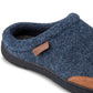 Haggar Men's Microsuede Trim Bumper Felt Clogs Blue Size X-Large
