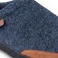 Haggar Men's Microsuede Trim Bumper Felt Clogs Blue Size X-Large