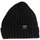 Kenneth Cole Reaction Men's Split Colorblocked Knit Beanie Black Size Regular