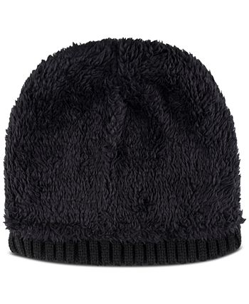 Kenneth Cole Reaction Men's Split Colorblocked Knit Beanie Black Size Regular