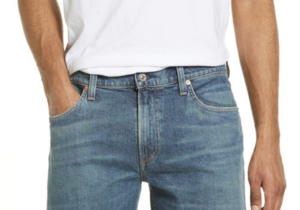 Citizens Of Humanity Adler Denim Shorts Revel Size 36 Men's Raw Hem