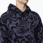 Lazer Men's Polar Fleece Pullover Hoodie Purple Size Medium