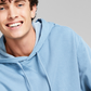 And Now This Men's Fleece with Kangaroo Pockets Hoodie Blue Size Small