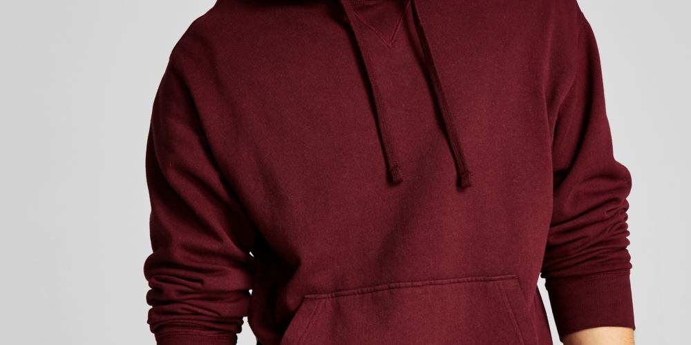 And Now This Men's Fleece Pullover Hoodie Red Size X-Large