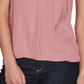 1.STATE Women's Pleated Sleeve Top Pink Size Small