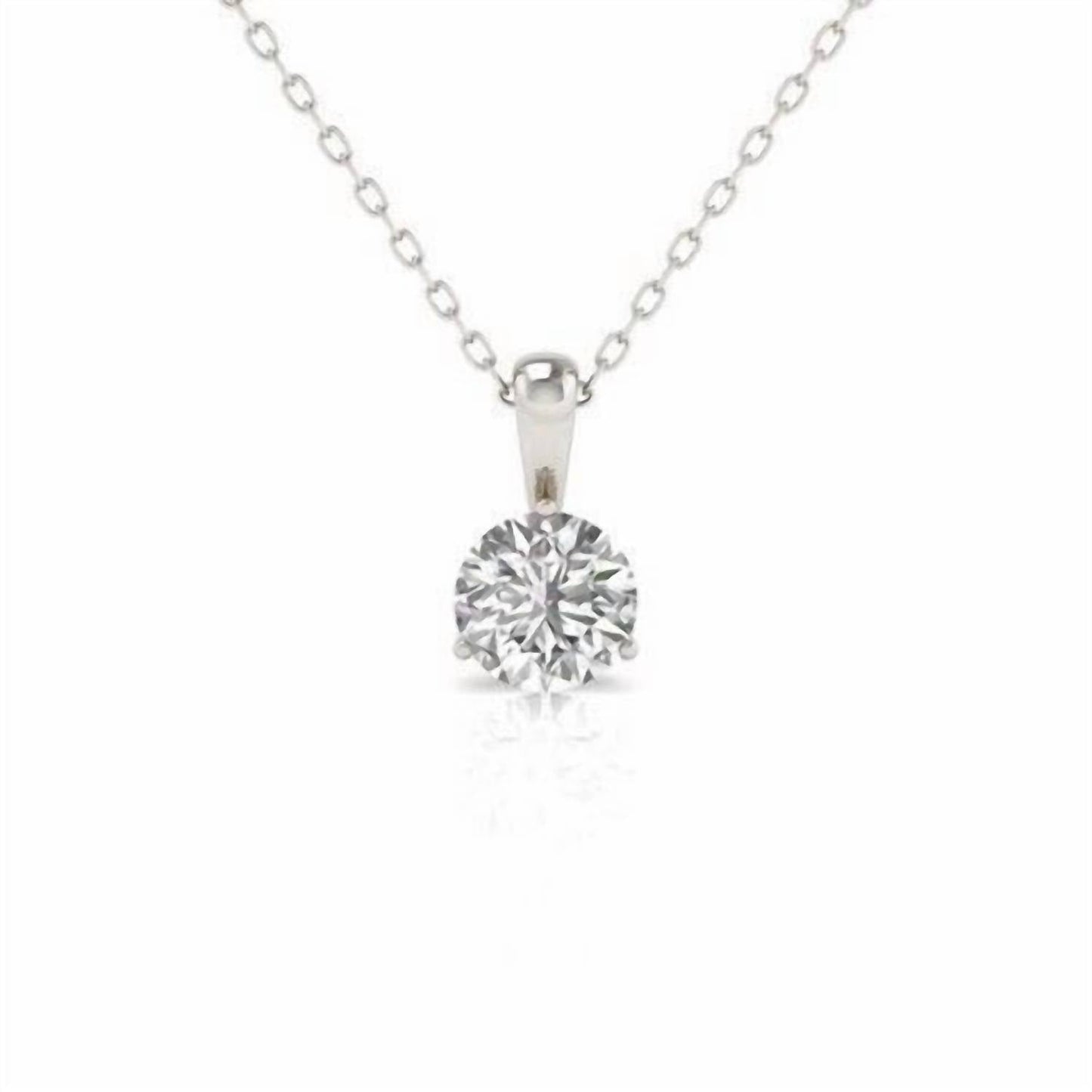 Diana M Jewels - 3.00 Cts Lab Diamond Solitaire Pendant