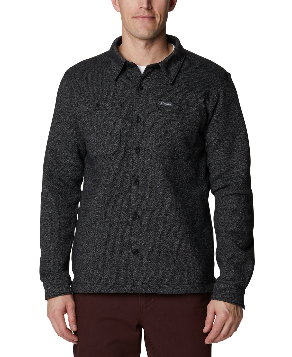 Columbia Men's Great Hart Mountain Shirt Jacket Black