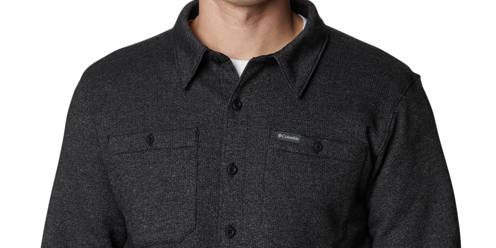 Columbia Men's Great Hart Mountain Shirt Jacket Black