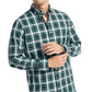 Nautica Men's Wrinkle-Resistant Wear To Work Holiday Shirts Green Size Medium