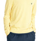 Nautica Men's Navtech Performance Classic Fit Soft V Neck Sweater Yellow Size Small