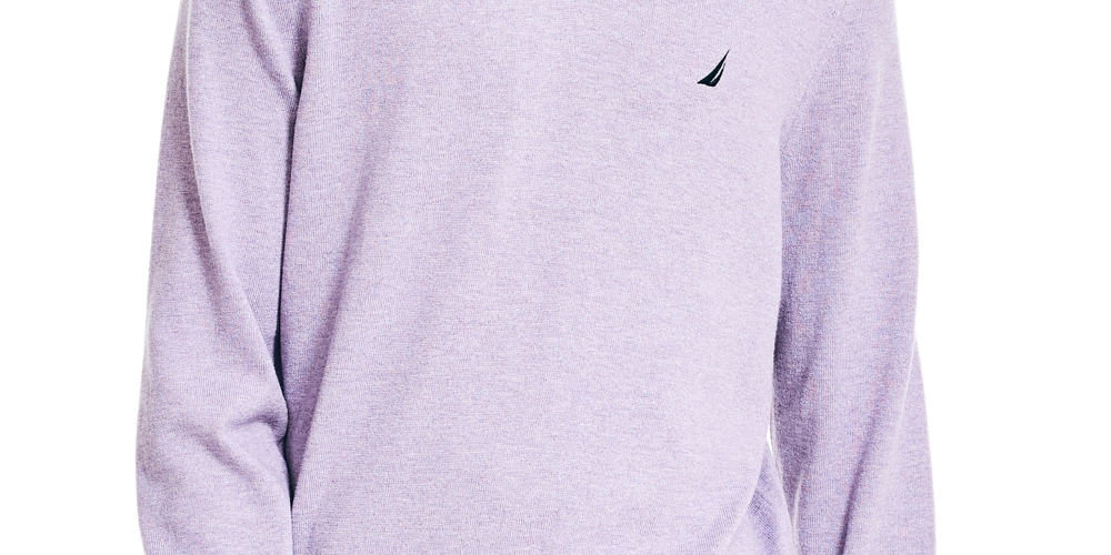 Nautica Men's Navtech Performance Classic Fit Soft V Neck Sweater Purple Size XXX-Large