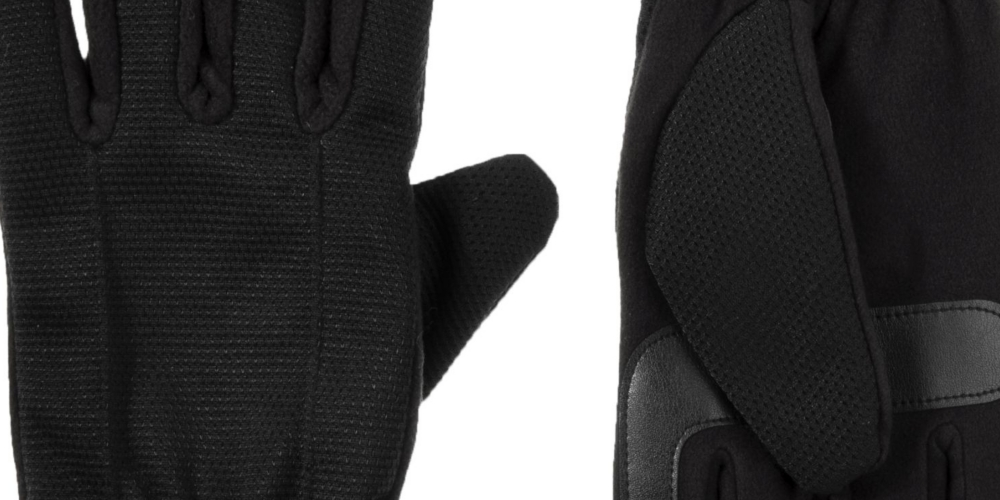 Isotoner Signature Men's Tech Stretch Gloves Black Size Large