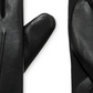 Isotoner Signature Unisex Sleekheat Stretch Leather Touchscreen Gloves Black Size Regular