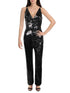 dress-the-population-womens-black-sequin-v-neck-jumpsuit-size-medium