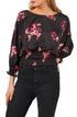 vince-camuto-womens-vermillion-floral-smocked-waist-top-size-medium