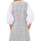 Riley & Rae Women's Tweed Puff-Sleeve Dress Blue Size 14
