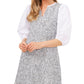 Riley & Rae Women's Tweed Puff-Sleeve Dress Blue Size 14