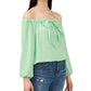 Riley & Rae Women's Maybelle Blouse Green Size Medium