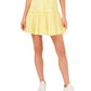 Riley & Rae Women's Ruffled Pull On Mini Skirt Yellow Size Large