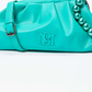 Badgley Mischka Green Beaded Crossbody Bag