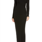 Skims Women's Onyx Soft Lounge Long Sleeve Dress Size Small