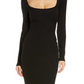 Skims Women's Onyx Soft Lounge Long Sleeve Dress Size Small
