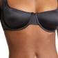 SKIMS Stretch Satin Underwire Bra in Onyx Size 34DD