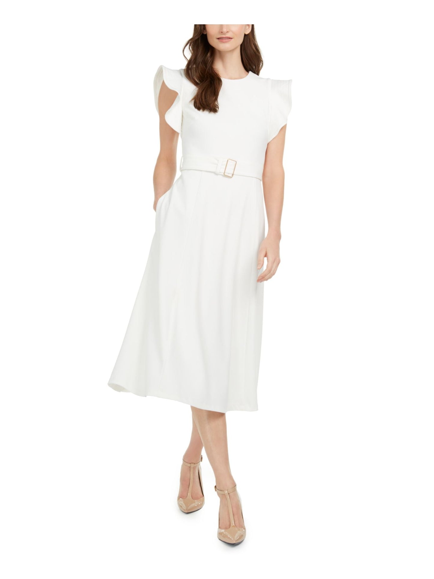 calvin-klein-womens-ruffle-shoulder-fit-flare-midi-dress