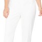 Calvin Klein Women's Pleated Waist Slim Fit Dress Pants White Size 4