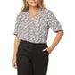 NYDJ Women's The Trouser Linen Blend Pants Black Size 2
