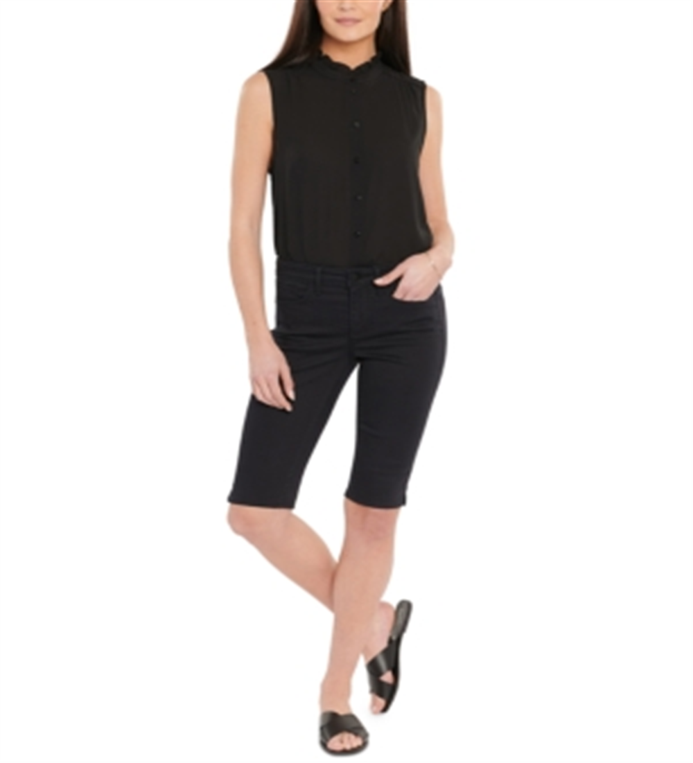 NYDJ Women's Denim Bermuda Shorts Black Size 0