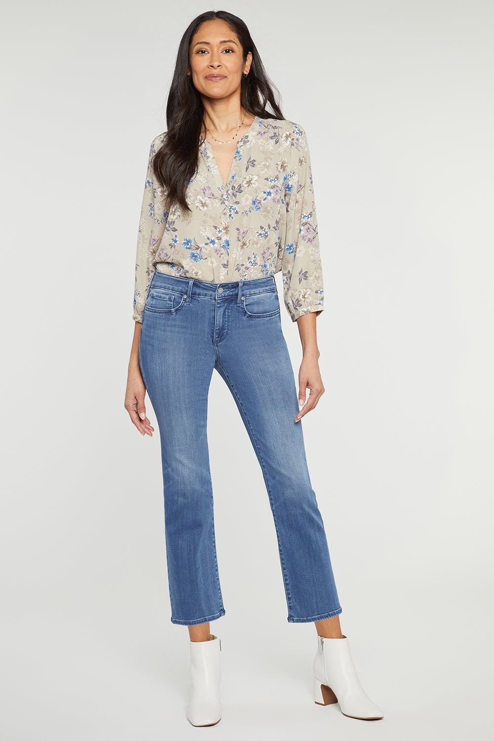NYDJ Women's Marilyn Ankle Pants Blue Size 4