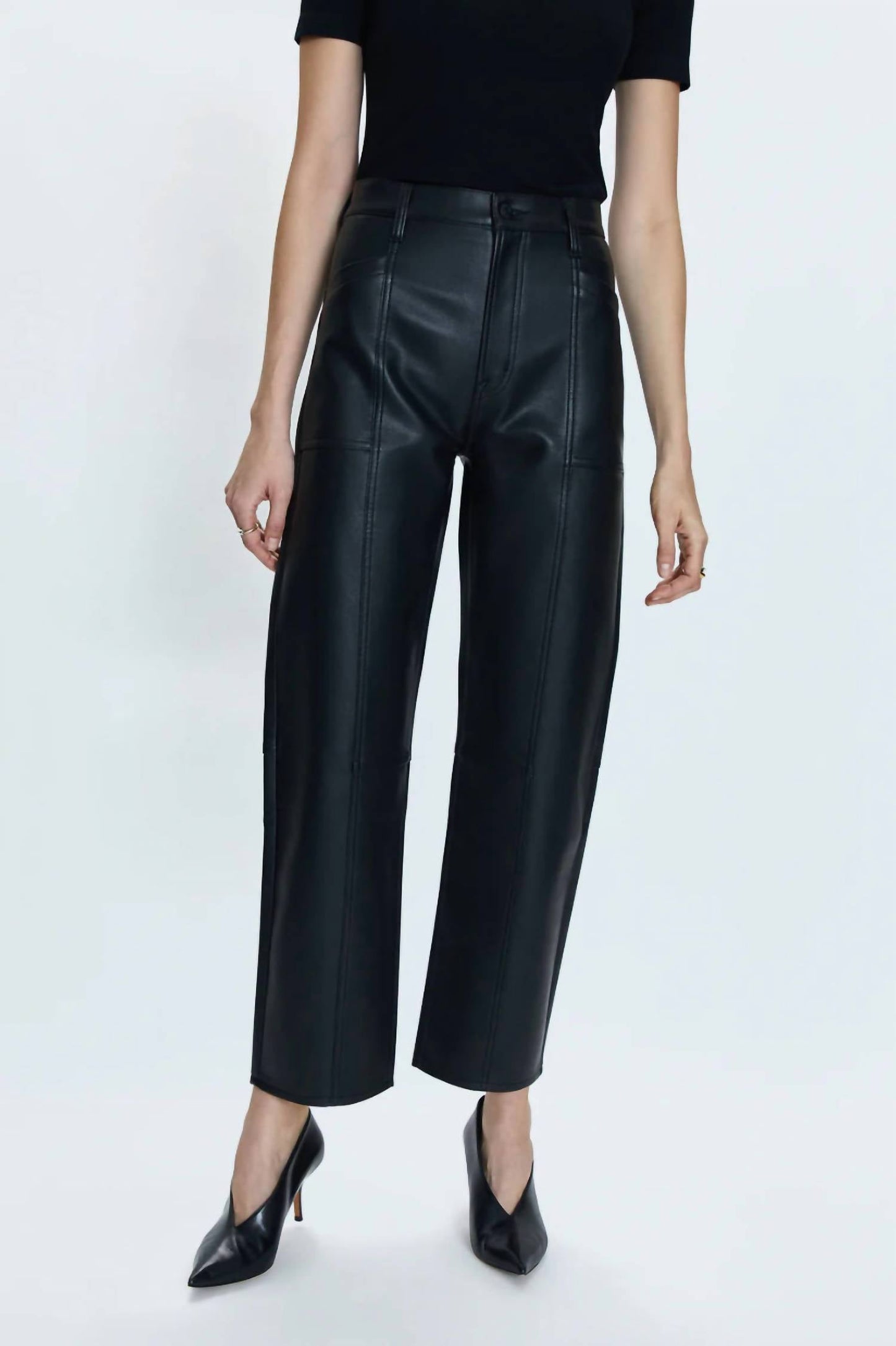 Pistola - Taylor High Rise Bowed Straight Jeans