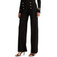 Lauren Ralph Lauren Stretch Jersey Wide-Leg Pants - Polo Black