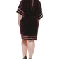 Jessica Howard Women's Velvet Blouson Dress Red  Size 3X