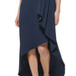 Jessica Howard Women's Ruffled High Low Dress Blue Size 10Petite