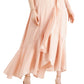 Taylor Women's Chiffon High Low Maxi Dress Pink Size 12