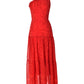 Taylor Women's Printed One Shoulder Maxi Dress Red Size 6