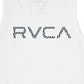 RVCA Men's Radar Tank Screen T-shirt White Size 2XL