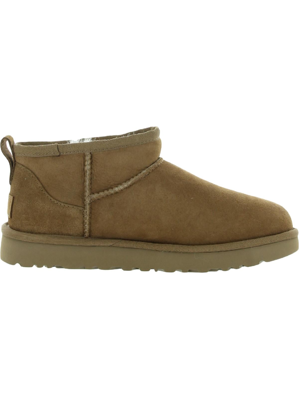 Ugg Classic Ultra Mini Booties for Women - Size 8 in Chestnut Brown