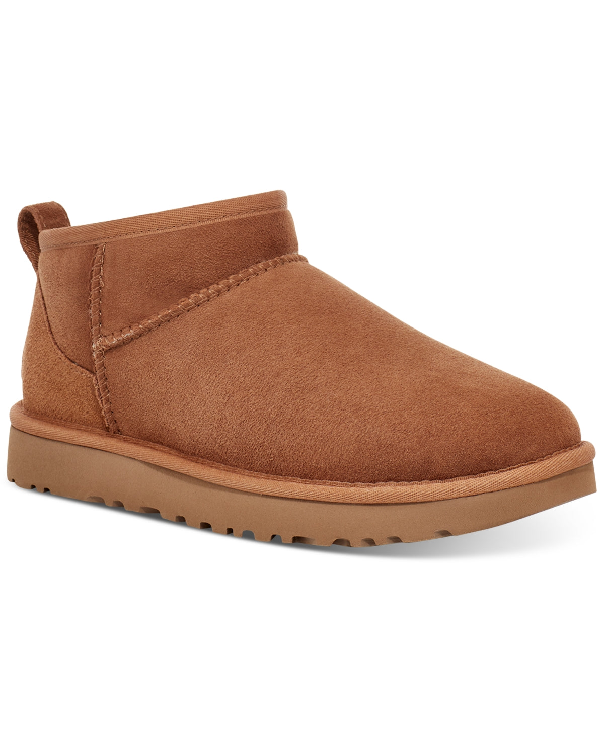 Ugg Classic Ultra Mini Booties for Women - Size 8 in Chestnut Brown