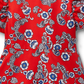 Janie and Jack Kids' Short Sleeve Dress in Red Size 8
