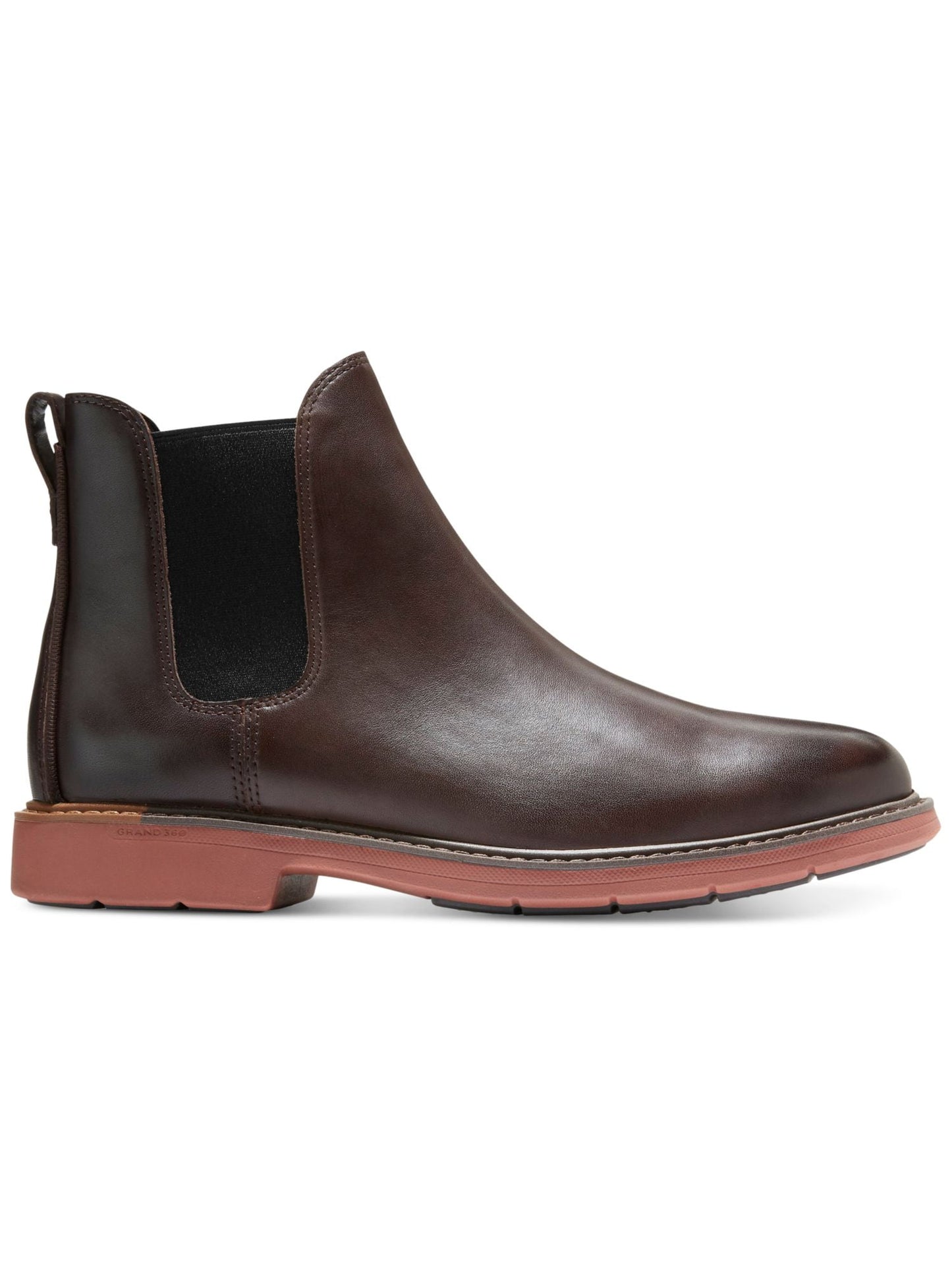 Cole Haan Men's Pull Tab Goring Cushioned Go to Round Toe Block Heel Brown Size 10 M