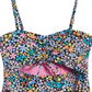 Hobie Kids' Dainty Cutout One-Piece Swimsuit In Black Size 14